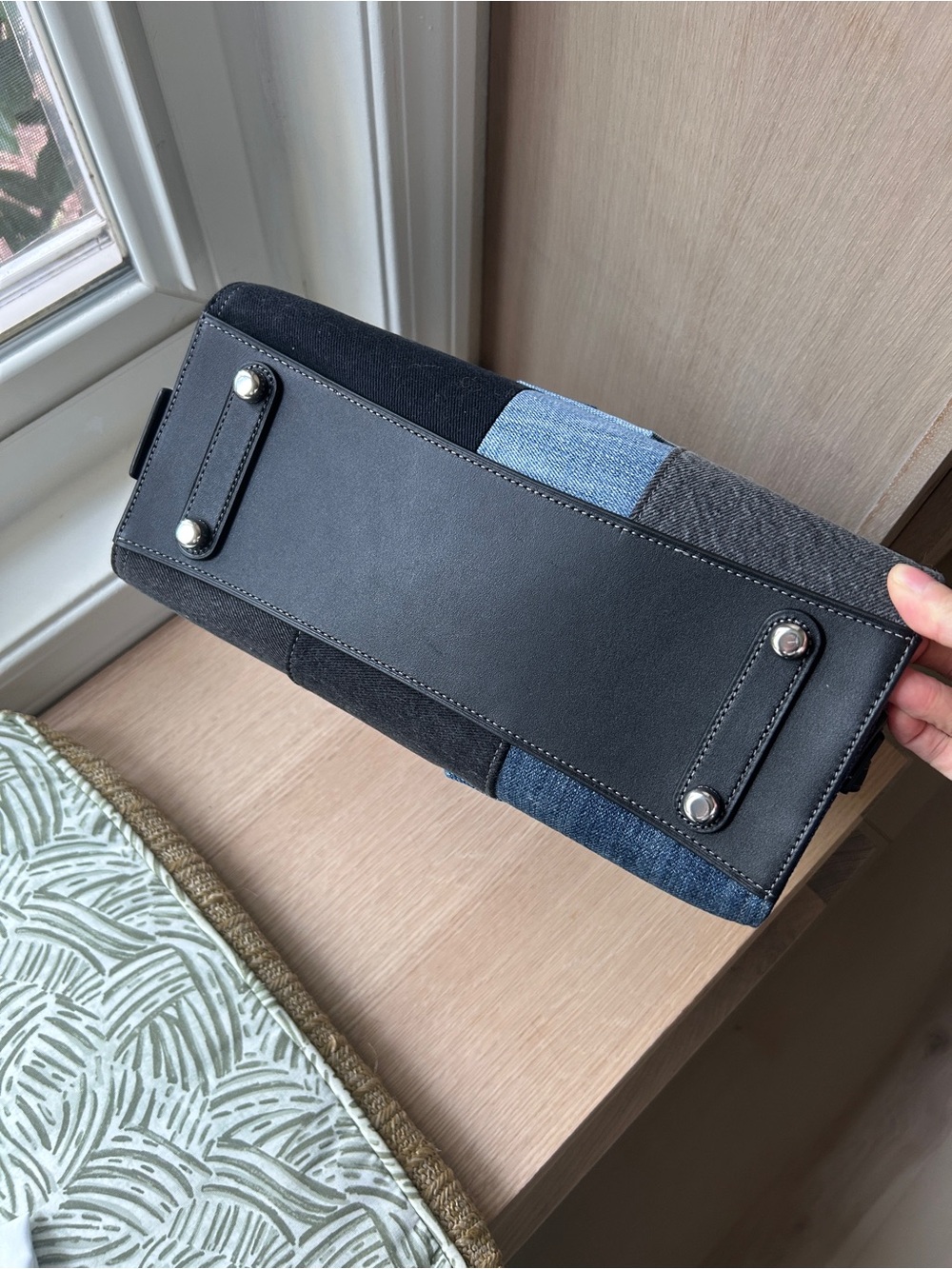 NWT🦋Coach Rogue Bag With Repurposed Denim Patchwork Shoulder CAN10 Rare Limited - Picture 6 of 13